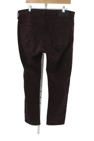 AG Adriano Goldschmied Mens Skinny Tapered Brown Jeans Button Size 36