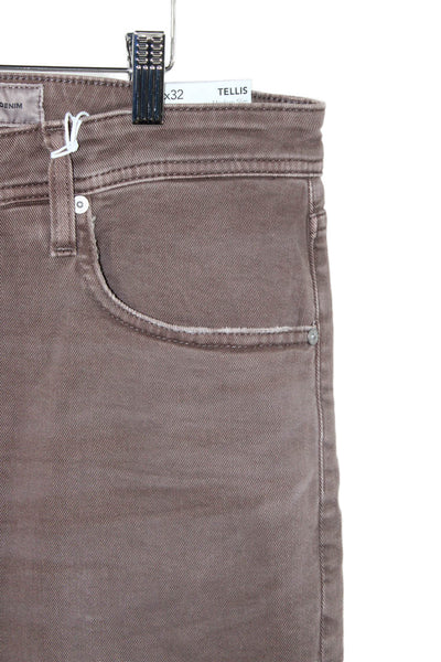 AG Adriano Goldschmied Mens Skinny Tapered Brown Jeans Size 36