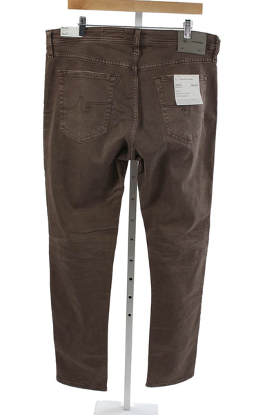 AG Adriano Goldschmied Mens Skinny Tapered Brown Jeans Size 36