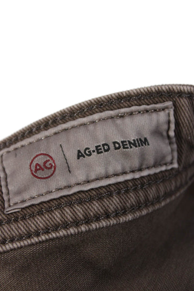 AG Adriano Goldschmied Mens Skinny Tapered Brown Jeans Size 36