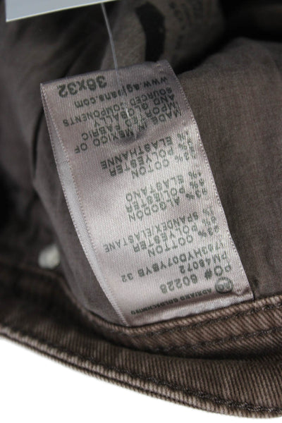AG Adriano Goldschmied Mens Skinny Tapered Brown Jeans Size 36