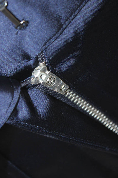 Jonathan Simkhai Women Cargo Pants Dark Blue Polyester Buckle Inseam 28 Size 2