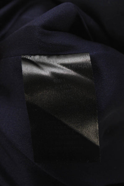 Jonathan Simkhai Women Cargo Pants Dark Blue Polyester Buckle Inseam 28 Size 2