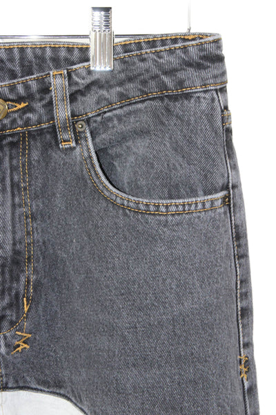 Ksubi Unisex Straight Black High Rise Jeans 28in Inseam 100% Cotton Size 29