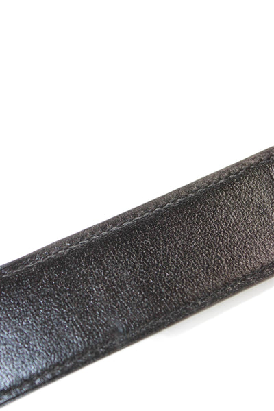 Hermes Mens Pebbled Leather Belt Brown Size Medium