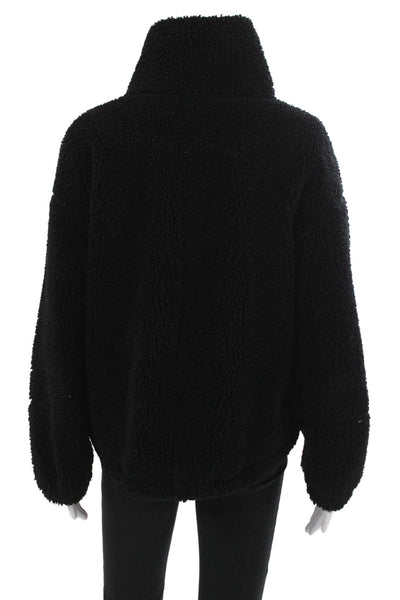 Lululemon Womens Black High Neck Zip Jacket Long Sleeve Outdoor Size 8
