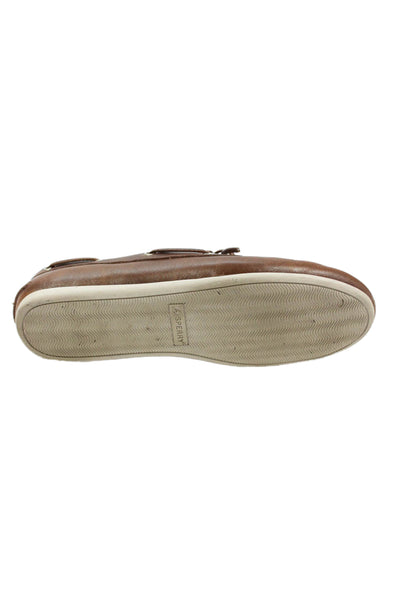 Sperry Women's Leather Round Toe Lace Up Boat Shoes Brown Size 8