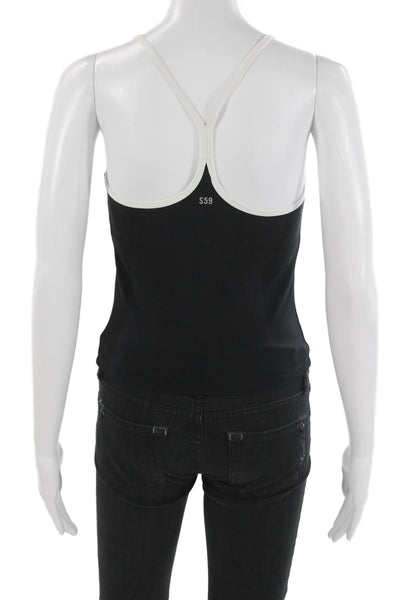 Splits 59 Women Basic Camisole Black Nylon Spandex Size S
