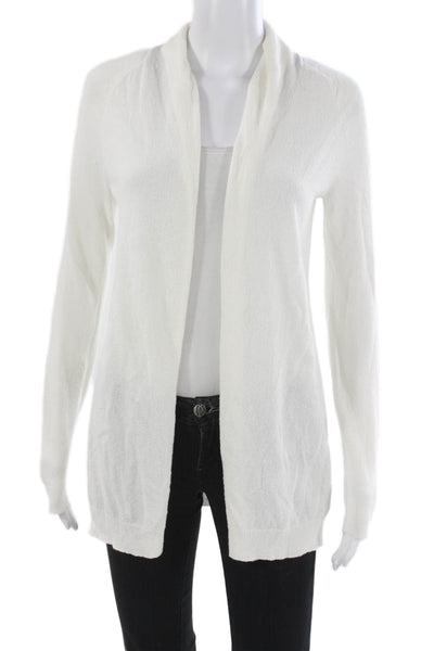 Theory Unisex Cardigan Sweater White Long Sleeve Size PP