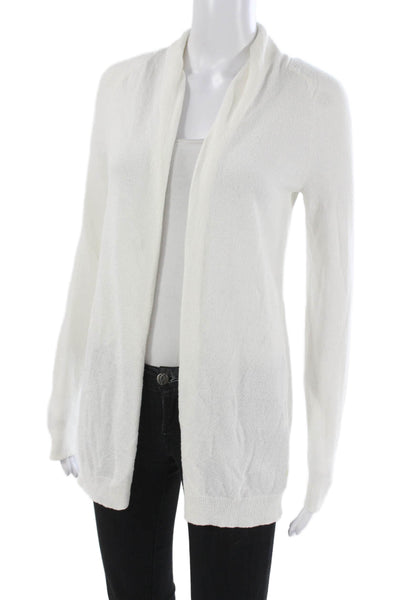 Theory Unisex Cardigan Sweater White Long Sleeve Size PP
