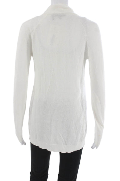 Theory Unisex Cardigan Sweater White Long Sleeve Size PP