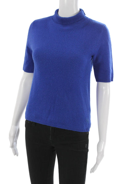 Notshy Unisex Pullover Sweater Blue Mock Neck Size S