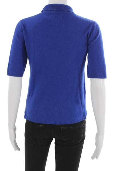 Notshy Unisex Pullover Sweater Blue Mock Neck Size S