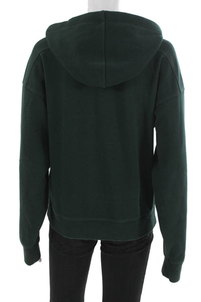 Lacoste Mens Full-Zip Long Sleeve Hoodie Green Designer Size 38