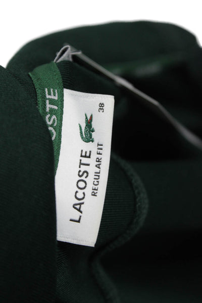 Lacoste Mens Full-Zip Long Sleeve Hoodie Green Designer Size 38