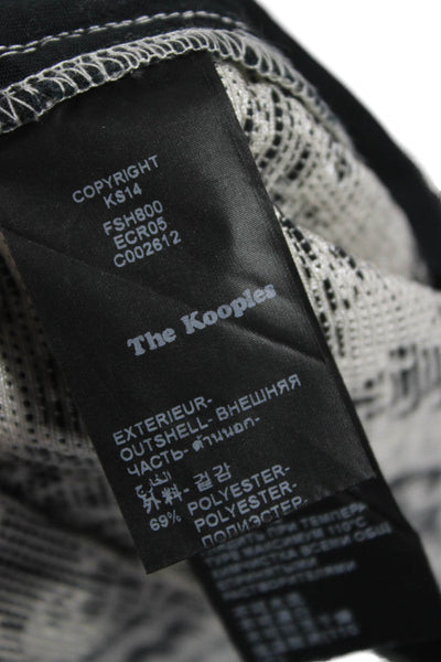 The Kooples Unisex Floral Beige Designer Polyester Shorts Size 36