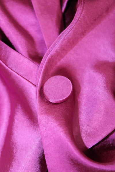 Drew Unisex Pink Collared Button 2 Piece Blazer Suit Pants Long Sleeve Size XS