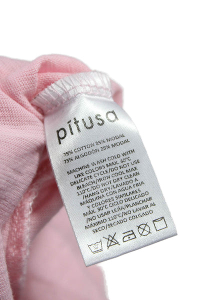 Pitusa Womens Pink Kaftan Maxi Dress Petite Size One Size