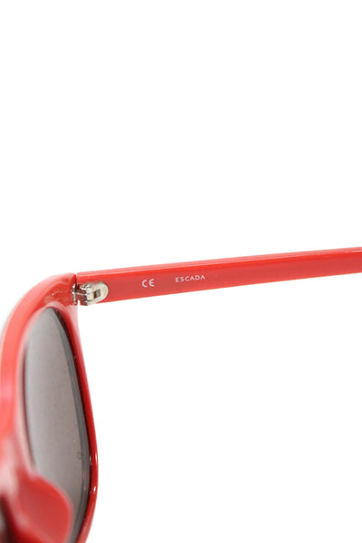 Escada Womens Printed Embellished Black Lenses 53mm 19mm 140mm Red Sunglasses