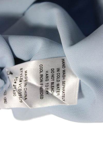 Vici Women Fit & Flare Mini Dress Light Blue Square Neck Sleeveless Size M