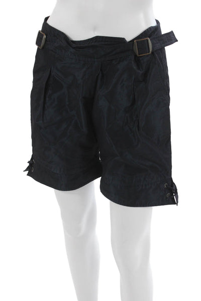 Ermanno Scervino Unisex Bermuda Shorts Black Buckle Designer Size 42