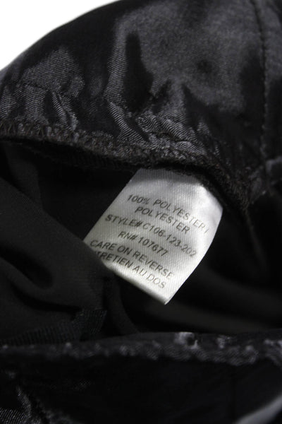 Alice + Olivia Womens Black Dress Pants Zip 100% Polyester Size 10