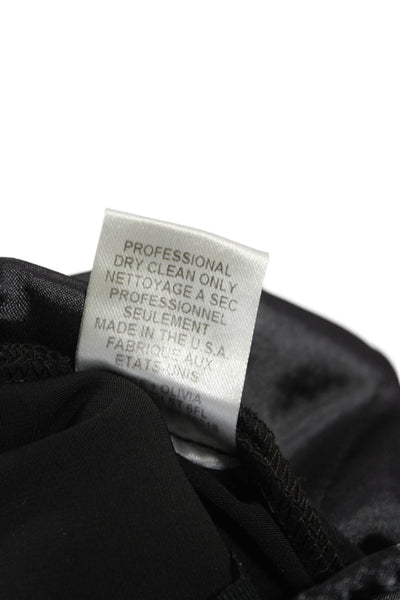 Alice + Olivia Womens Black Dress Pants Zip 100% Polyester Size 10