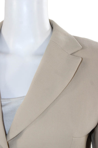 J Crew Women's Long Sleeves Two Piece Pants Suit Beige Size 4