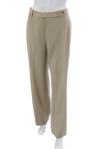 J Crew Women's Long Sleeves Two Piece Pants Suit Beige Size 4