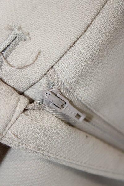 J Crew Women's Long Sleeves Two Piece Pants Suit Beige Size 4