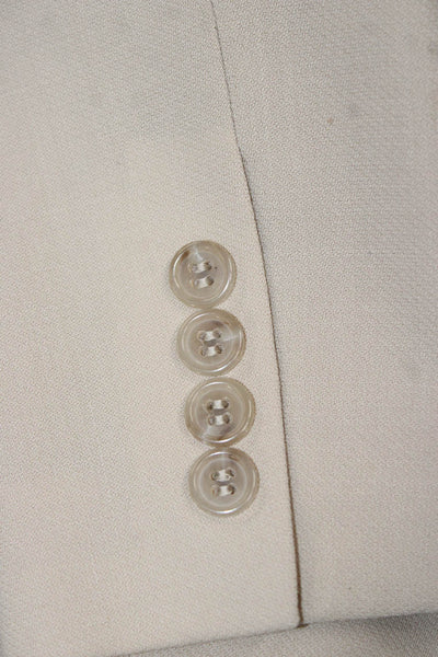 J Crew Women's Long Sleeves Two Piece Pants Suit Beige Size 4