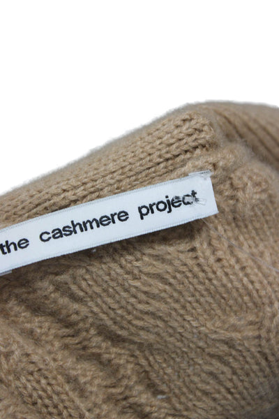 The Cashmere Project Unisex Beige Cashmere Blend V-Neck Button Cardigan Size M