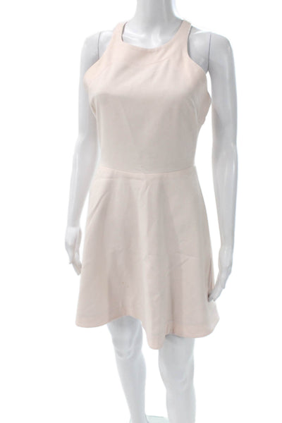 Elizabeth and James Women A-Line Fit Flare Beige Dress Sleeveless Size 8