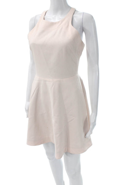 Elizabeth and James Women A-Line Fit Flare Beige Dress Sleeveless Size 8