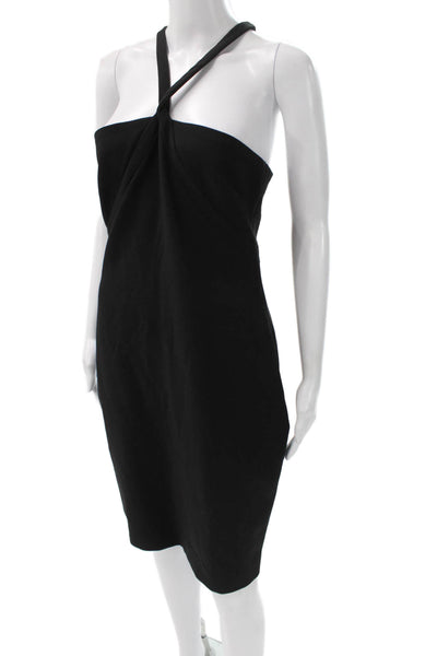 Likely Women Sheath Bodycon Black Sleeveless Zip Above Knee Dress Size 10