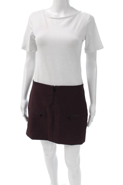 Elizabeth and James Women Mini Pencil Skirt Purple Size 6