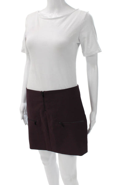 Elizabeth and James Women Mini Pencil Skirt Purple Size 6