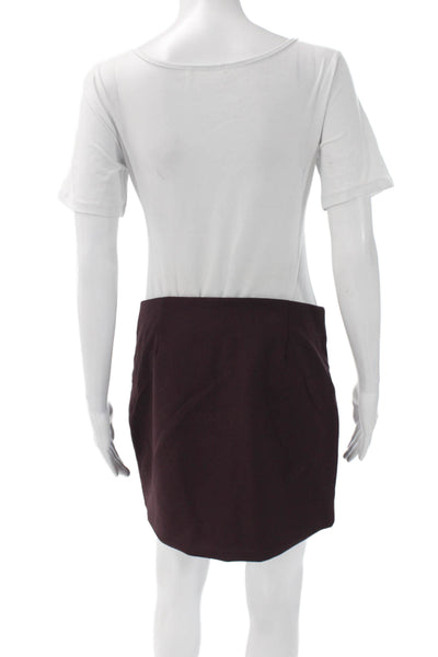 Elizabeth and James Women Mini Pencil Skirt Purple Size 6
