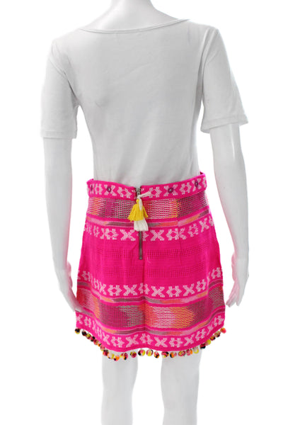 Saylor Womens Pink Sleeveless Sweetheart Mini Set Acrylic Size M