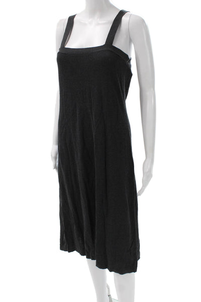 Calvin Klein Women Tank Dress Black Sleeveless Knee Length Size XS