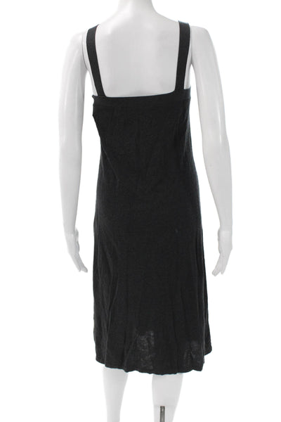 Calvin Klein Women Tank Dress Black Sleeveless Knee Length Size XS
