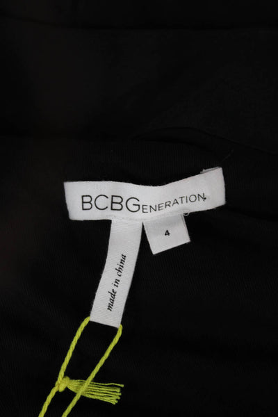BCBGeneration Women Sheath Dress Knee Length Black Sleeveless Size 4