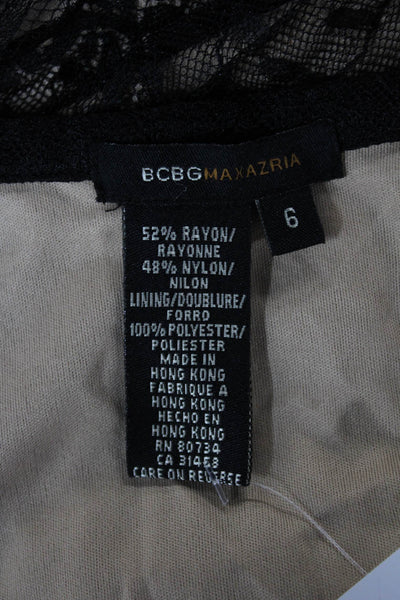 BCBGMAXAZRIA Womens Beige Floral A-Line Skirt Size 6
