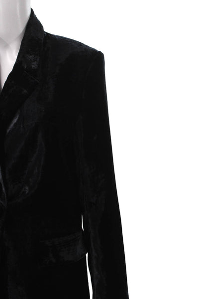 Zara Unisex Black Classic Acetate Blazer Button Long Sleeve Collared Size S