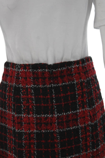 Zara Women Mini Plaid Polyester Skirt Size S