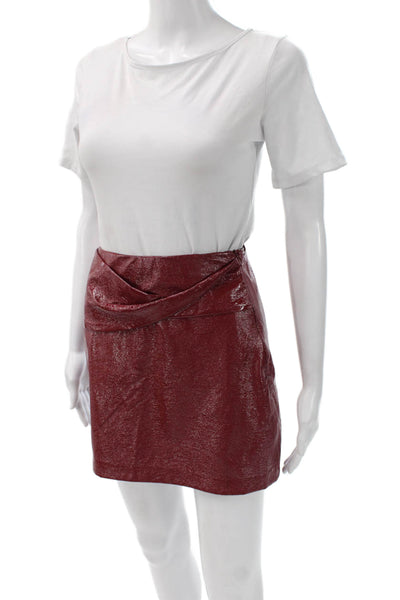 Trf Collection Zara Womens Red Mini Pencil Skirt Size XS