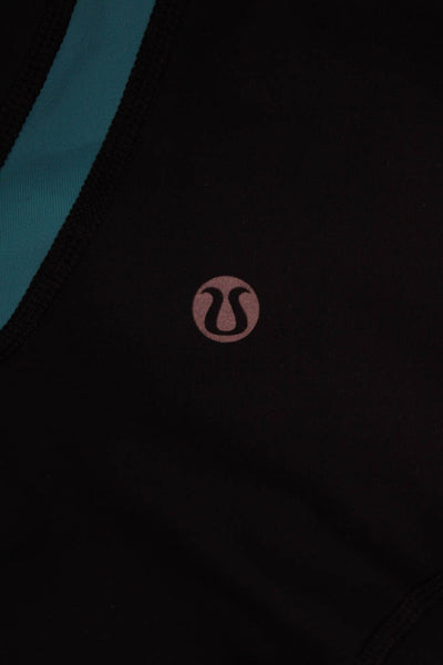 Lululemon Women Capri Leggings Black Nylon Blend Size 6