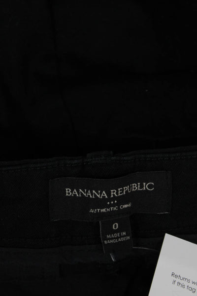 Banana Republic Unisex Black Chino Shorts Size 0