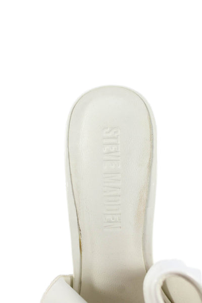 Steve Madden Womens Monroe Slingbacks Pumps White Size 6 Medium