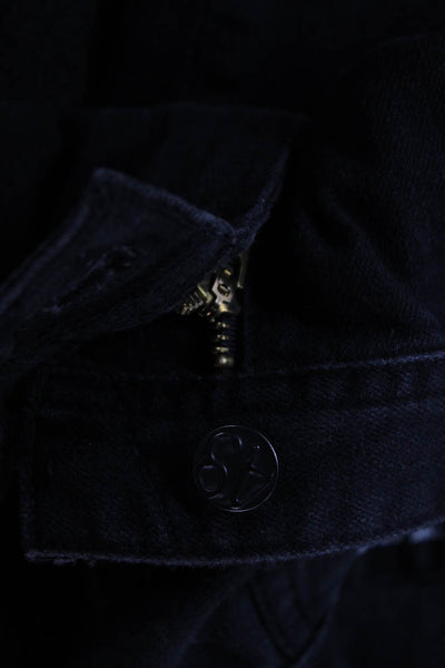 AG Adriano Goldschmied Mens Black Skinny Straight Jeans Designer Size 33